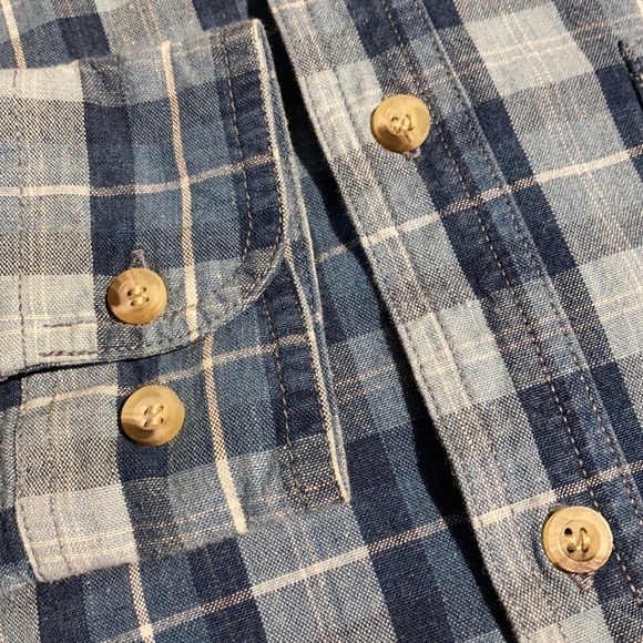The original cascade blue jeans plaid shirt M - Picture 4 of 16